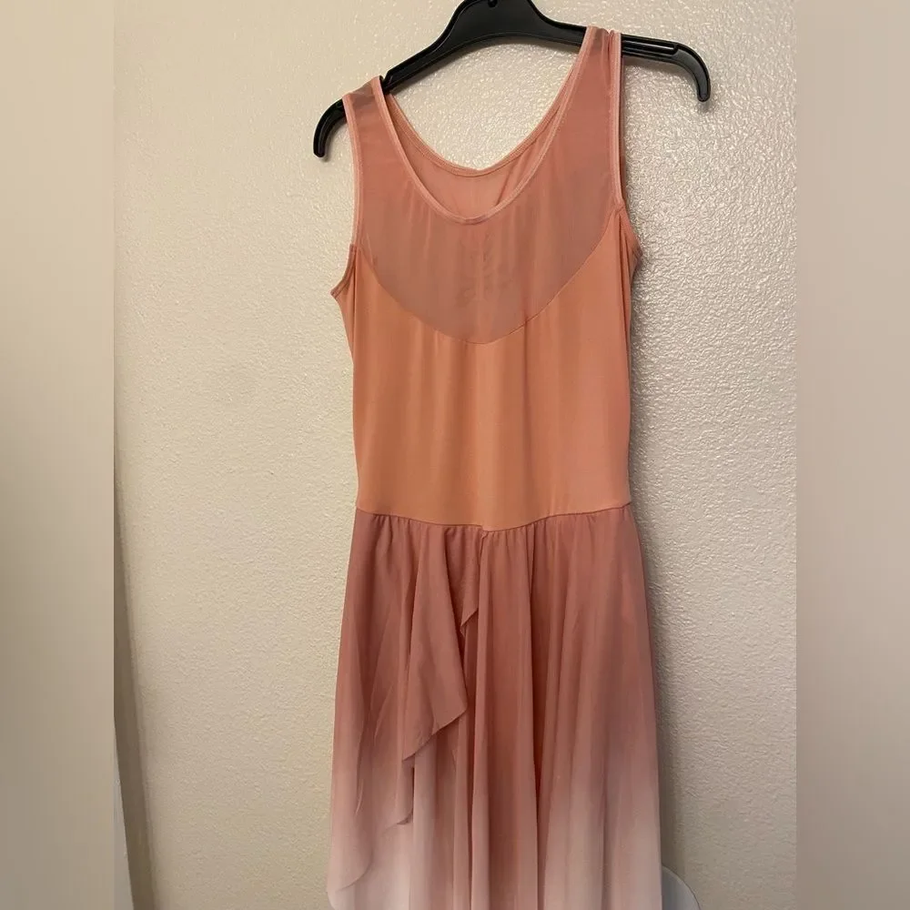 Dance Costume lyrical blush pink maxi dress Just Around The Riverbend 14127 SA